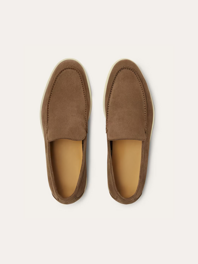 Leo - Old Money Brown Suede Loafers