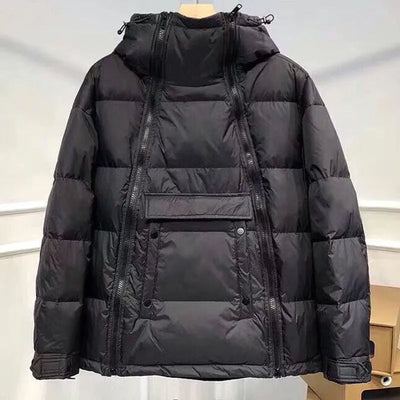 Bradley - Technical Men’s Black Hooded Puffer Jacket