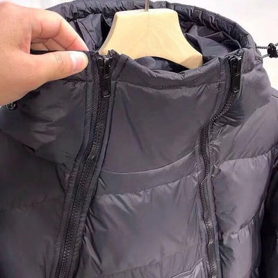 Bradley - Technical Men’s Black Hooded Puffer Jacket