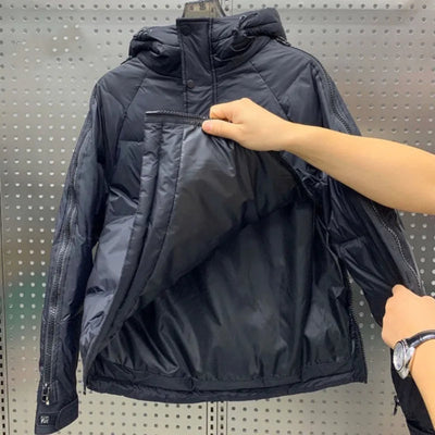 Bradley - Technical Men’s Black Hooded Puffer Jacket