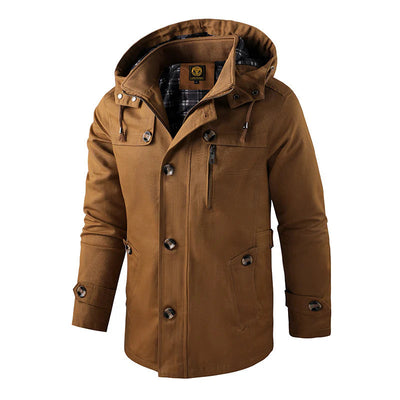 Warm Outdoor Hooded Jacket Parka Men