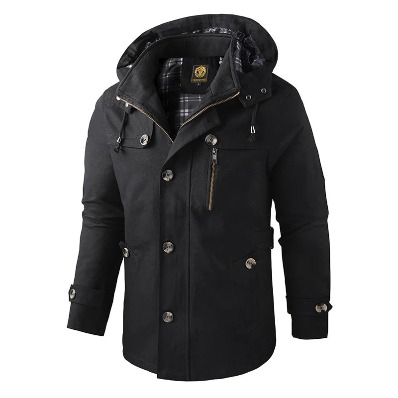 Warm Outdoor Hooded Jacket Parka Men
