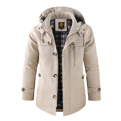 Warm Outdoor Hooded Jacket Parka Men