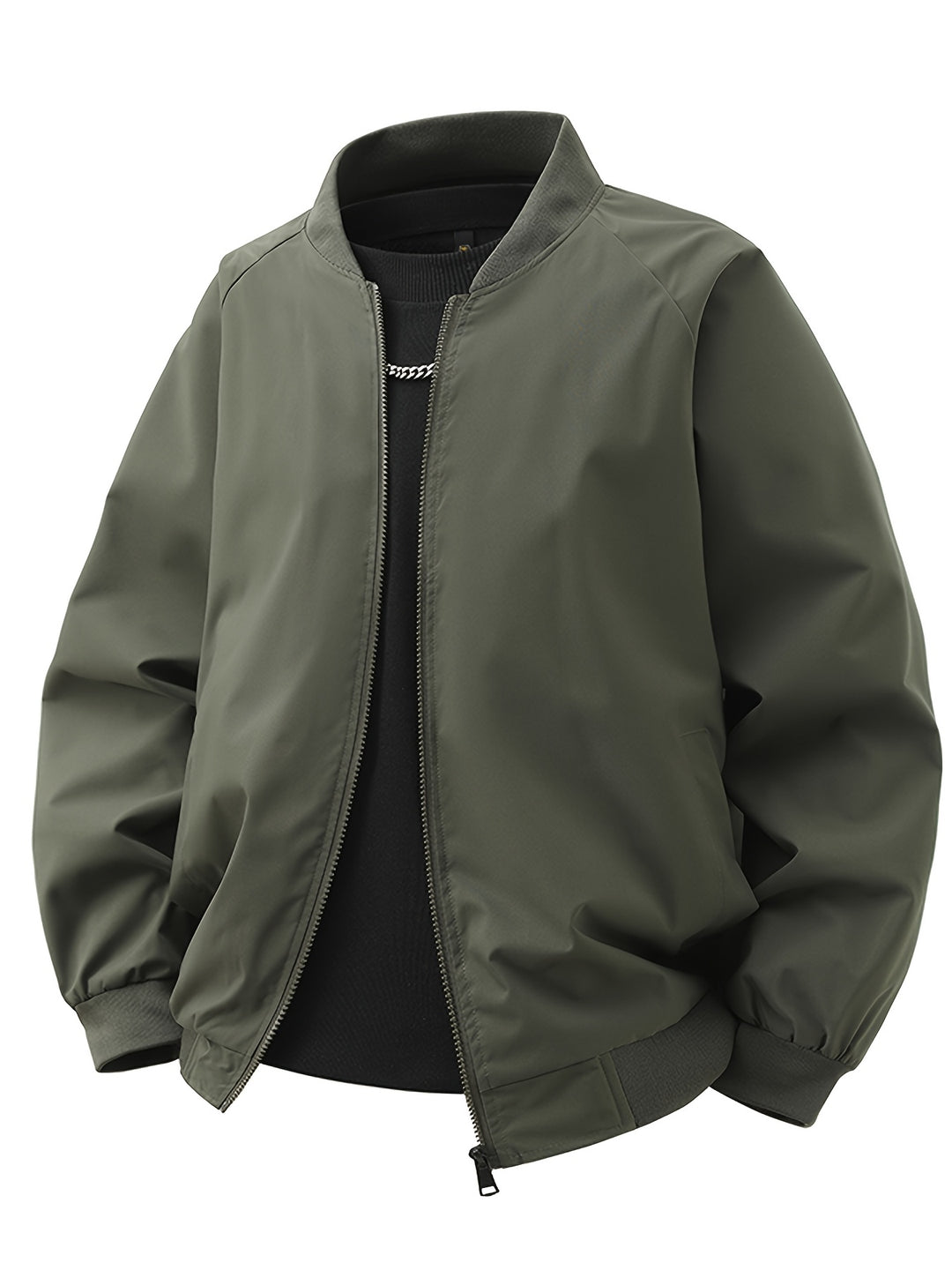Army Green Bomber Jacket Men