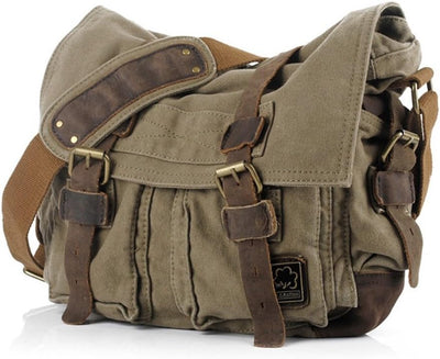 Vintage Military Canvas Messenger Bag
