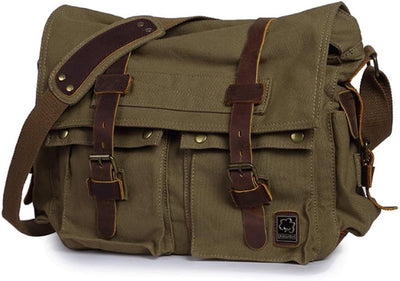 Vintage Military Canvas Messenger Bag