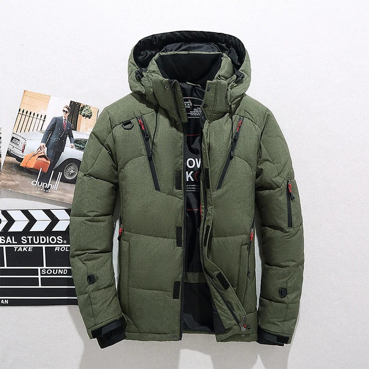 Warm Hooded Jacket Winter Men