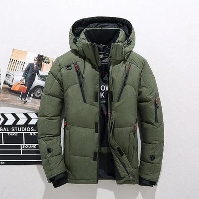Warm Hooded Jacket Winter Men