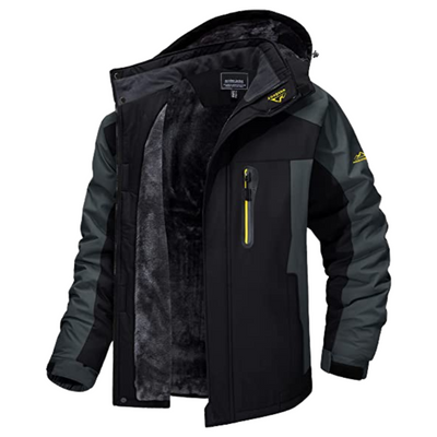 Waterproof Men's Winter Jacket Fleece Lined