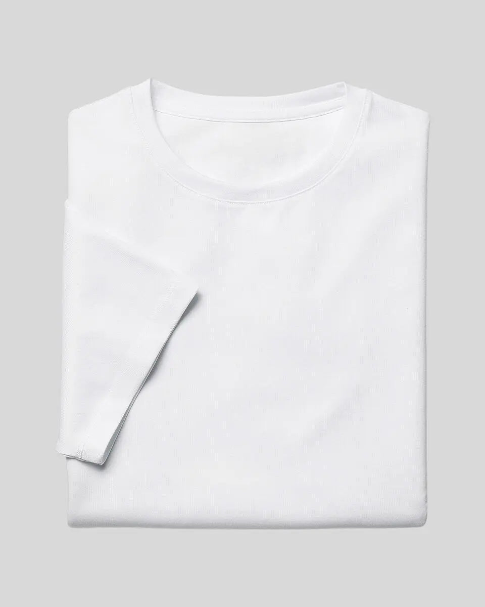 Weißes Baumwoll T-Shirt Herren