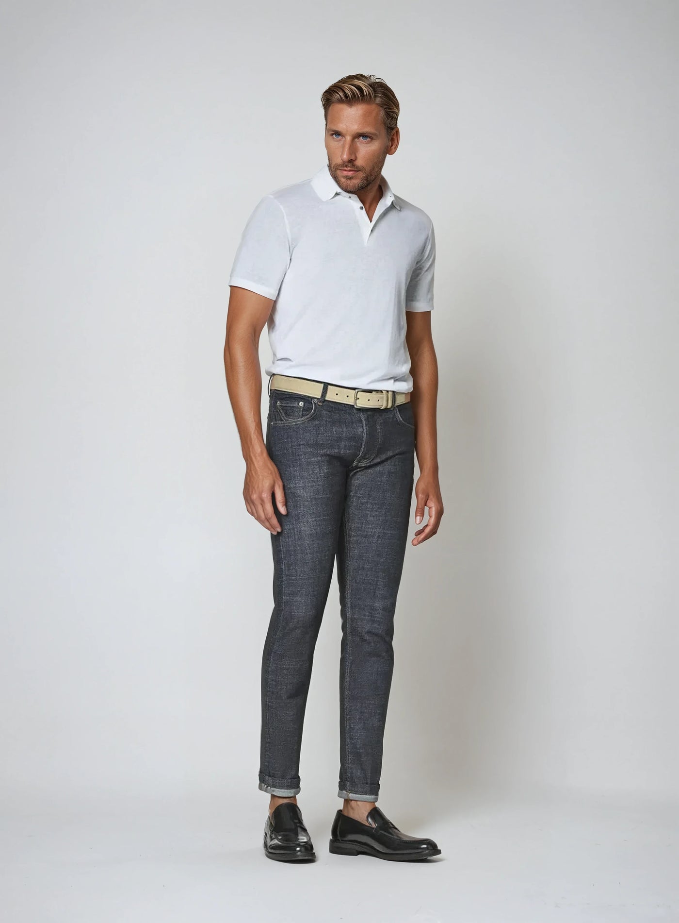 Weiß Poloshirt für Herren