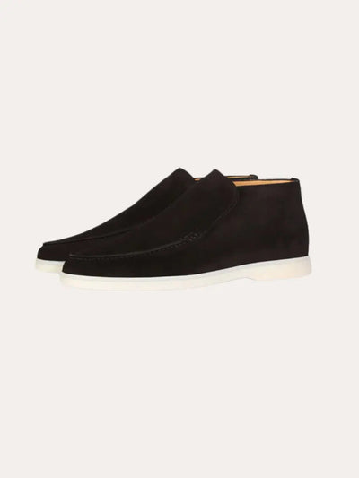Micheal - Classic Black High-Top Loafers