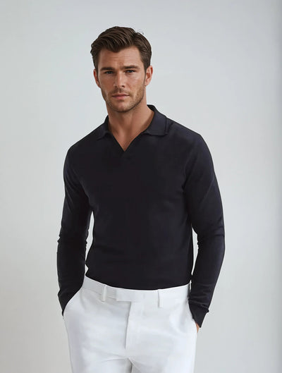 Percival - Old Money Long Sleeve Polo