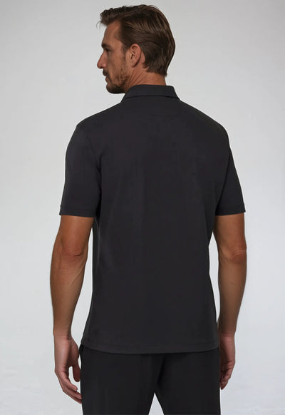 Schwarzes Poloshirt Herren