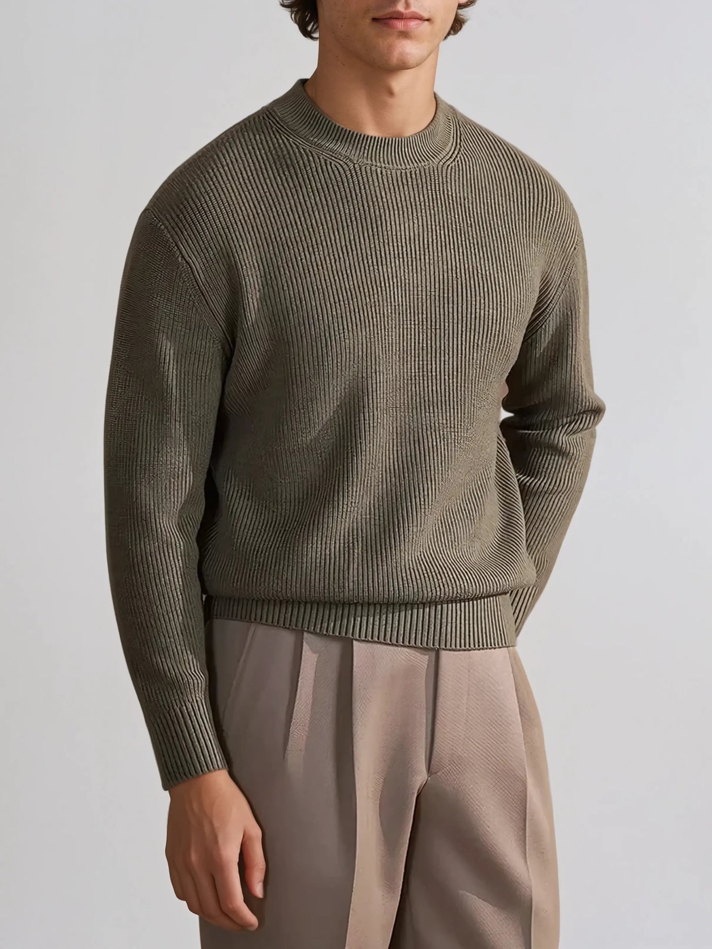 Delbert - Elegant Ribbed Jumper Men