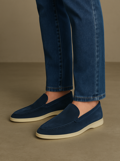 Geo - Casual Slip-On Blue Loafers Men