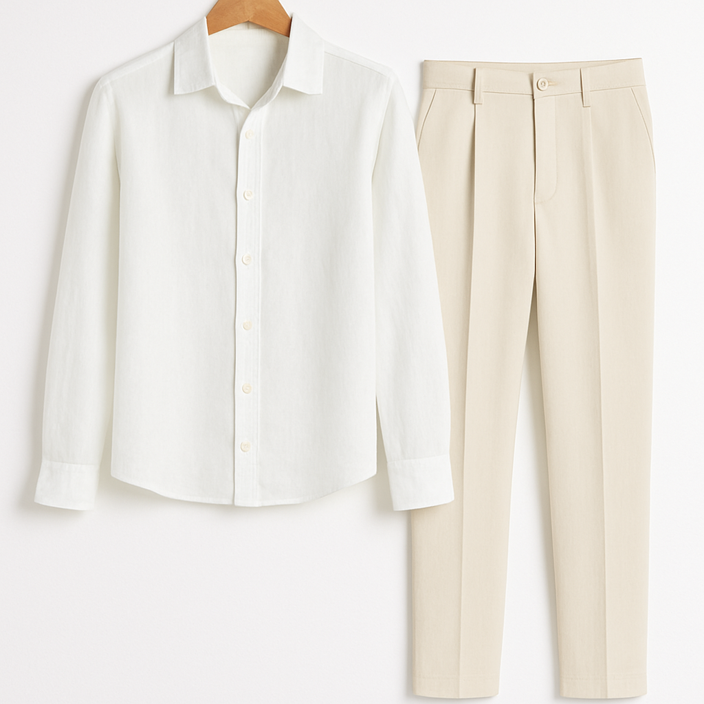 Clarence - Men's Classic Summer Linen Set