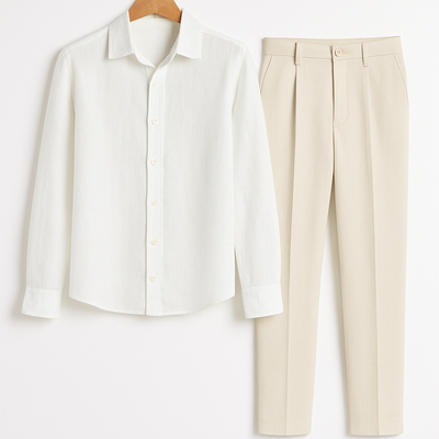 Clarence - Men's Classic Summer Linen Set