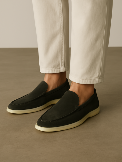 Brent - Old Money Dark Green Loafers
