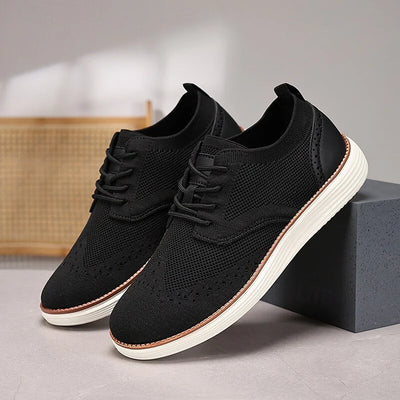 Lace-Up Office Shoes Men with Comfortable Sole
