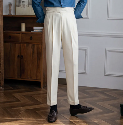 Easton - Elegant Mens Pleated Trousers