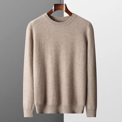 Theo – Wool Knitted Crewneck Jumper for Men