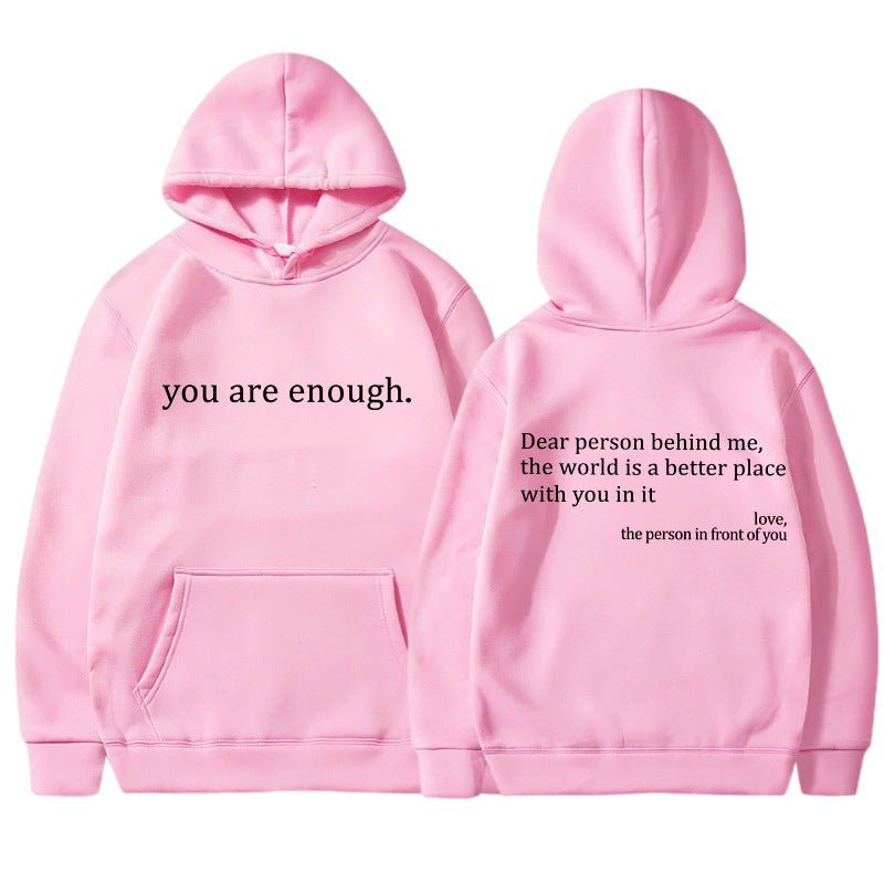 Nova – Trendy Hoodie with Quotes Print