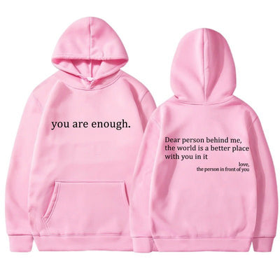 Nova – Trendy Hoodie with Quotes Print