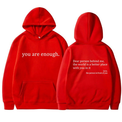 Nova – Trendy Hoodie with Quotes Print