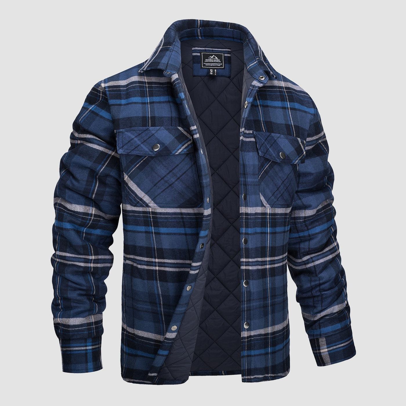 Gavin – Thick Warm Flannel Shirt Jacket Men