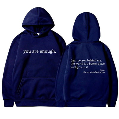 Nova – Trendy Hoodie with Quotes Print