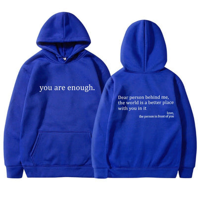 Nova – Trendy Hoodie with Quotes Print