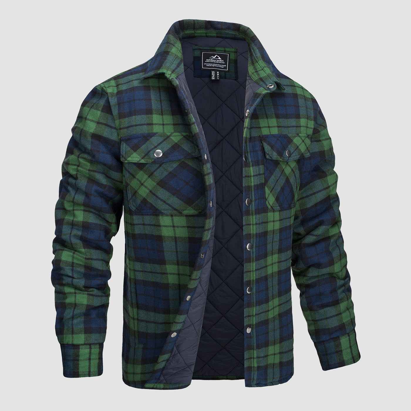 Gavin – Thick Warm Flannel Shirt Jacket Men