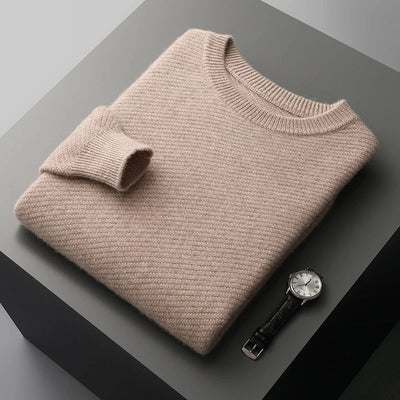 Theo – Wool Knitted Crewneck Jumper for Men