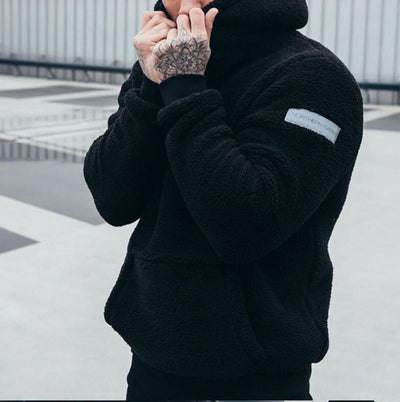 Jonas – Warm Fleece Hoodie with Front Pockets Men
