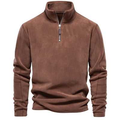 Emil – Fleece Sweater with Quarter Zip Men