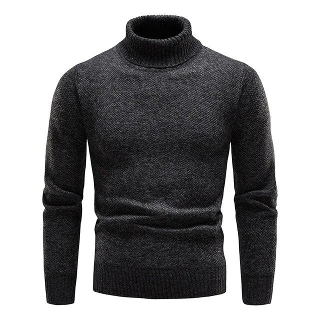 Milo – Warm Turtleneck Knitted Jumper for Men
