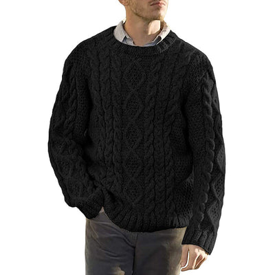 Ezra – Oversized Chunky Cable Knit Jumper Men