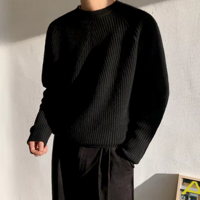 Grant – Relaxed Fit Cotton Knitted Jumper for Men