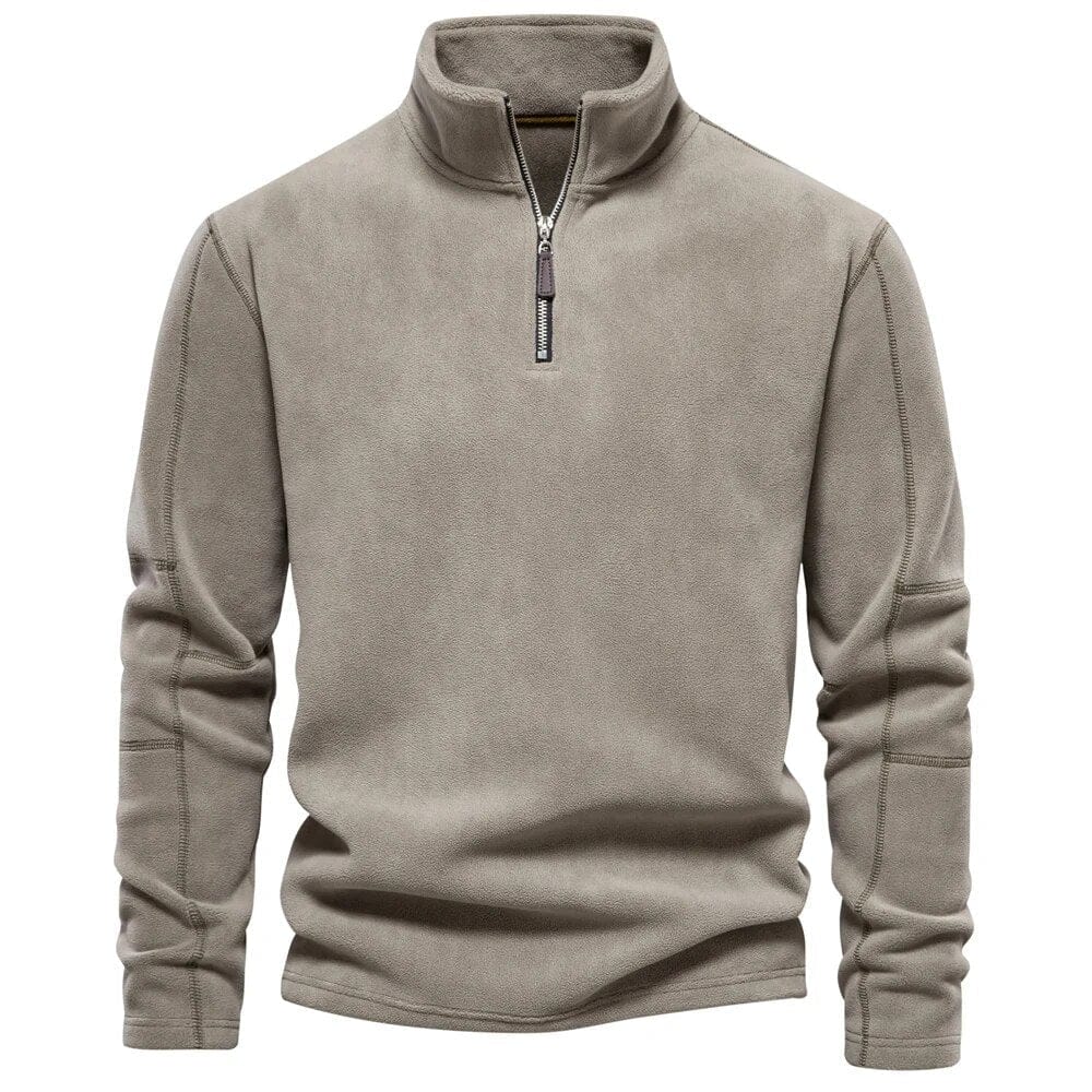 Emil – Fleece Sweater with Quarter Zip Men