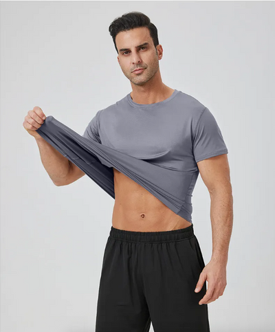 Tobias - Classic Taupe Cotton T-Shirt