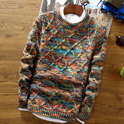Drew - Multicolor Knitted Jumper for Men