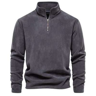 Emil – Fleece Sweater with Quarter Zip Men