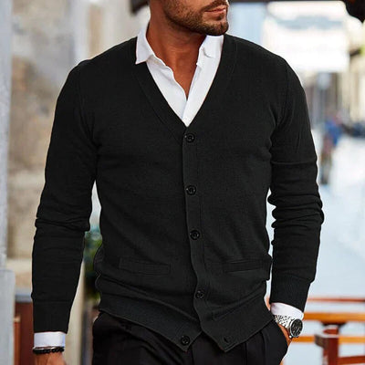 Elias – Smart Casual Button Down Cardigan Men