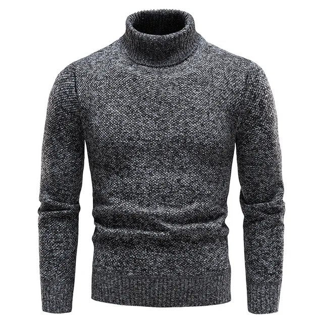 Milo – Warm Turtleneck Knitted Jumper for Men