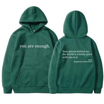 Nova – Trendy Hoodie with Quotes Print