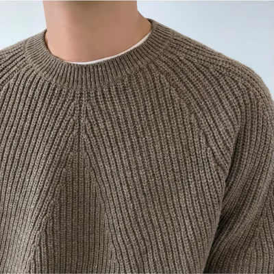 Grant – Relaxed Fit Cotton Knitted Jumper for Men
