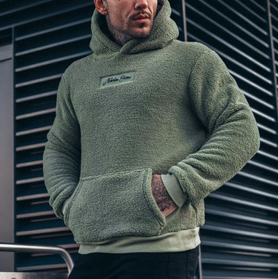 Jonas – Warm Fleece Hoodie with Front Pockets Men