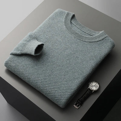 Theo – Wool Knitted Crewneck Jumper for Men
