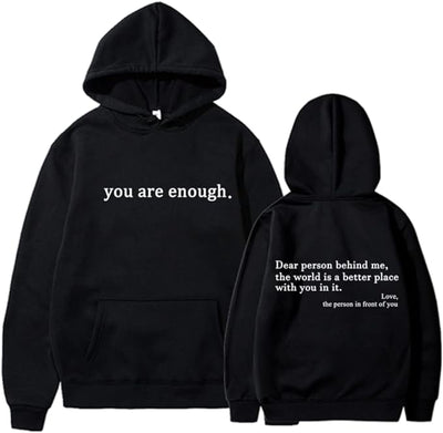 Nova – Trendy Hoodie with Quotes Print